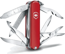 NAVAJA VICTORINOX 0.6385 MINICHAMP ROJA