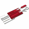 NAVAJA VICTORINOX 0.7100.T SWISSCARD ROJA TRANSPARENTE
