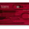 NAVAJA VICTORINOX 0.7100.T SWISSCARD ROJA TRANSPARENTE