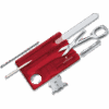 NAVAJA VICTORINOX 0.7240.T SWISSCARD NAILCARE ROJO TRANSPARENTE