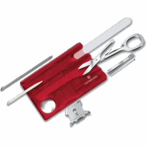 Navaja Victorinox 0.7240.T Swisscard Nailcare Rojo Transparente 134 NAVAJA VICTORINOX 0.7240.T SWISSCARD NAILCARE ROJO TRANSPARENTE