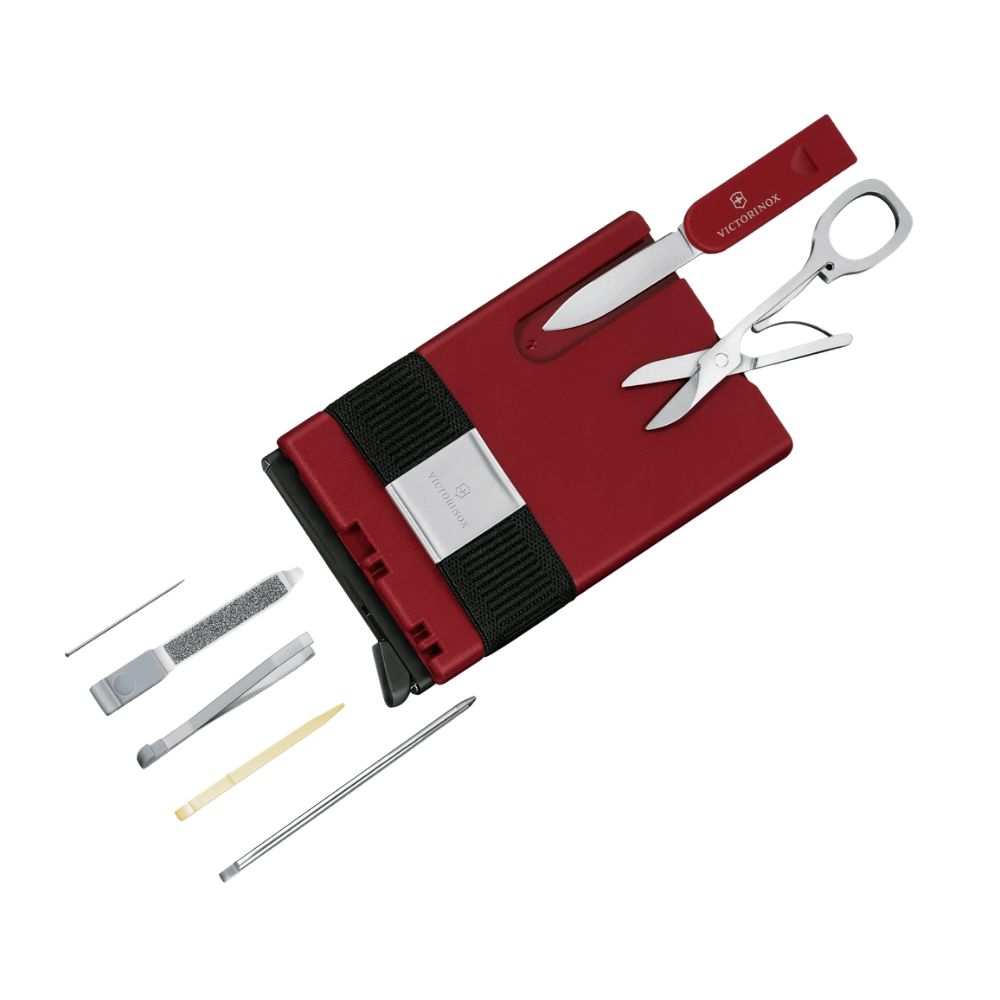 0.7250.13_2 Navaja y Tarjetero Victorinox 0.7250.13 Swiss Card Smart Card Wallet Negro y Rojo