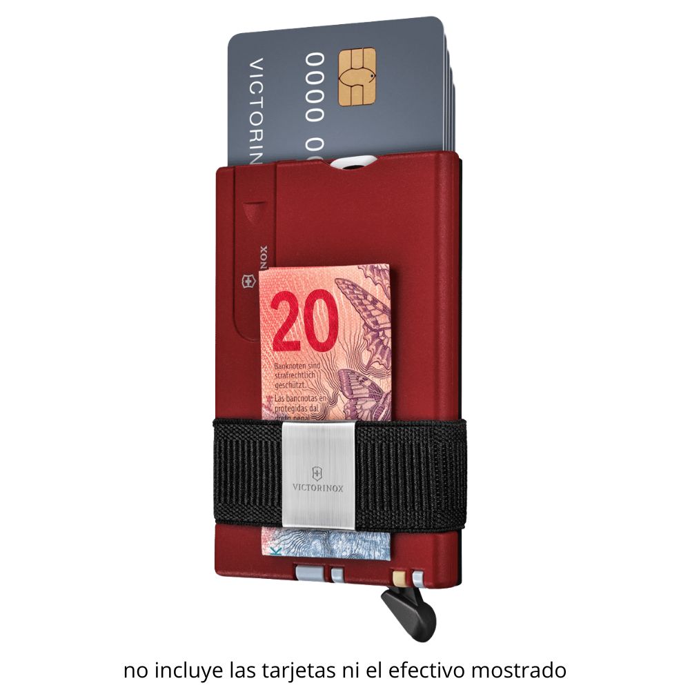 0.7250.13_3 Navaja y Tarjetero Victorinox 0.7250.13 Swiss Card Smart Card Wallet Negro y Rojo