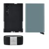 0.7250.36_1 Navaja y Tarjetero Victorinox 0.7250.36 Swiss Card Smart Card Wallet Negro y Gris