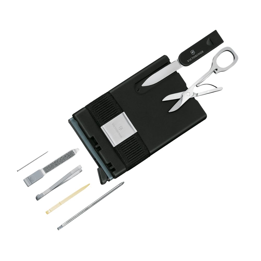 0.7250.36_2 Navaja y Tarjetero Victorinox 0.7250.36 Swiss Card Smart Card Wallet Negro y Gris