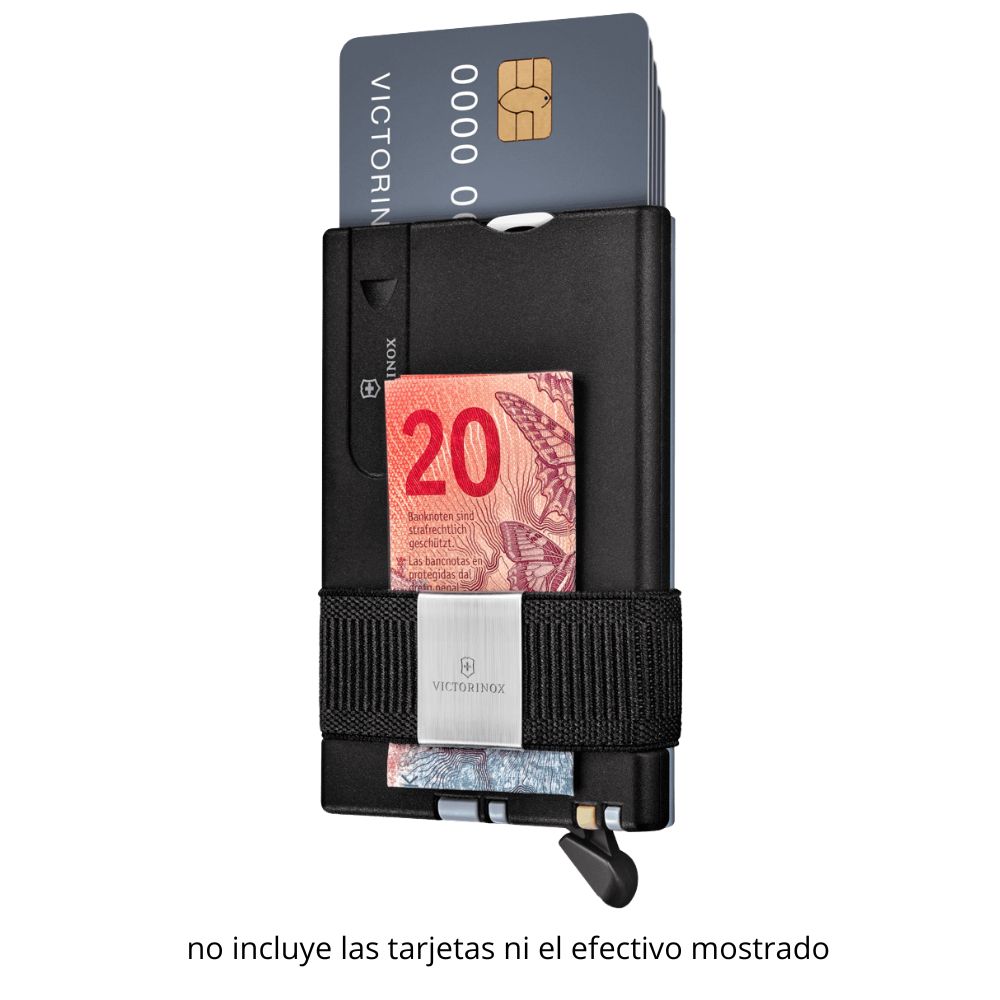 0.7250.36_3 Navaja y Tarjetero Victorinox 0.7250.36 Swiss Card Smart Card Wallet Negro y Gris