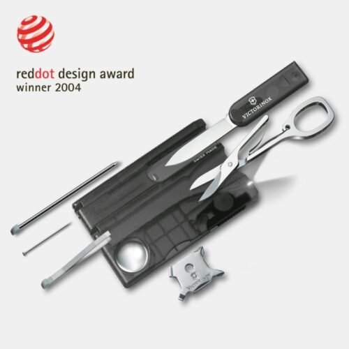 Navaja Victorinox 0.7333.T3 Swiss Card Lite Negra Transparente