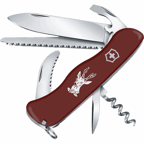 NAVAJA VICTORINOX 0.8573 HUNTER VENADO ROJA