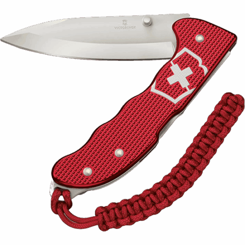 NAVAJA VICTORINOX 0.9415.D20 EVOKE ALOX ROJA CON PARACORD