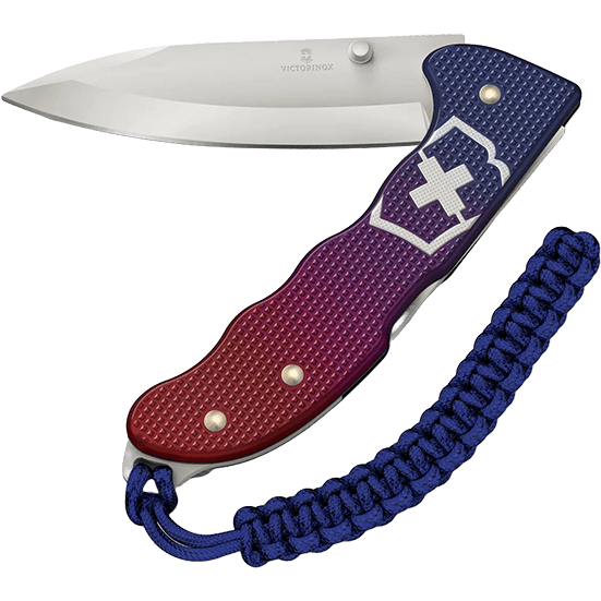 NAVAJA VICTORINOX 0.9415.D221 EVOKE ALOX BLUE RED CON PARACORD