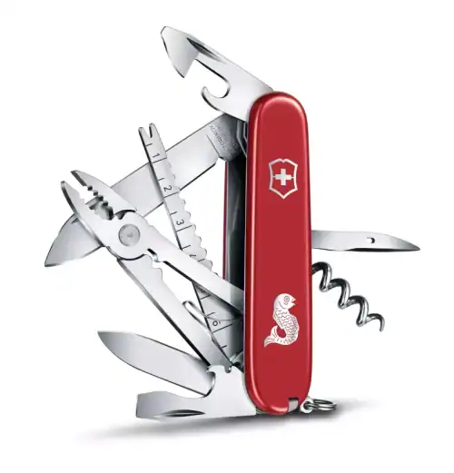 NAVAJA VICTORINOX 1.3653.72 ANGLER ROJA