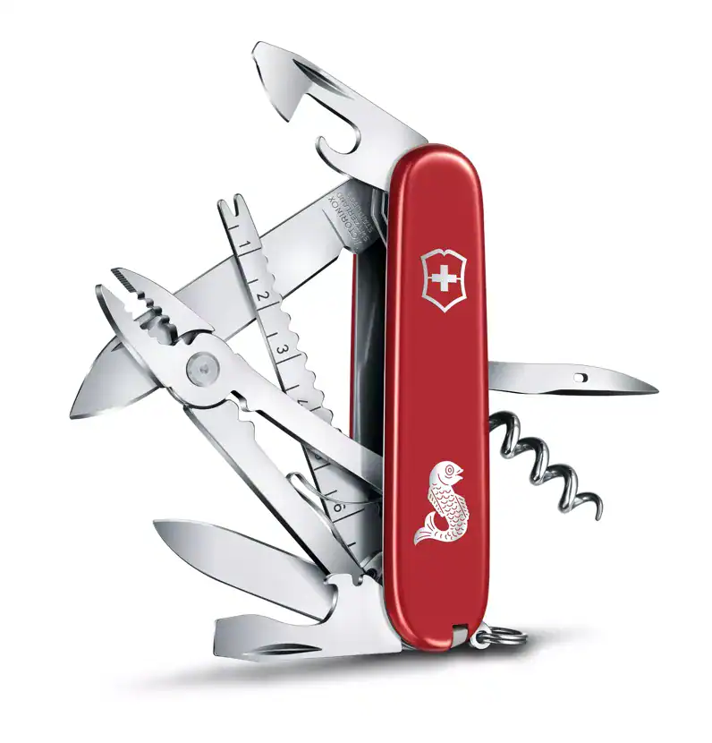 NAVAJA VICTORINOX 1.3653.72 ANGLER ROJA