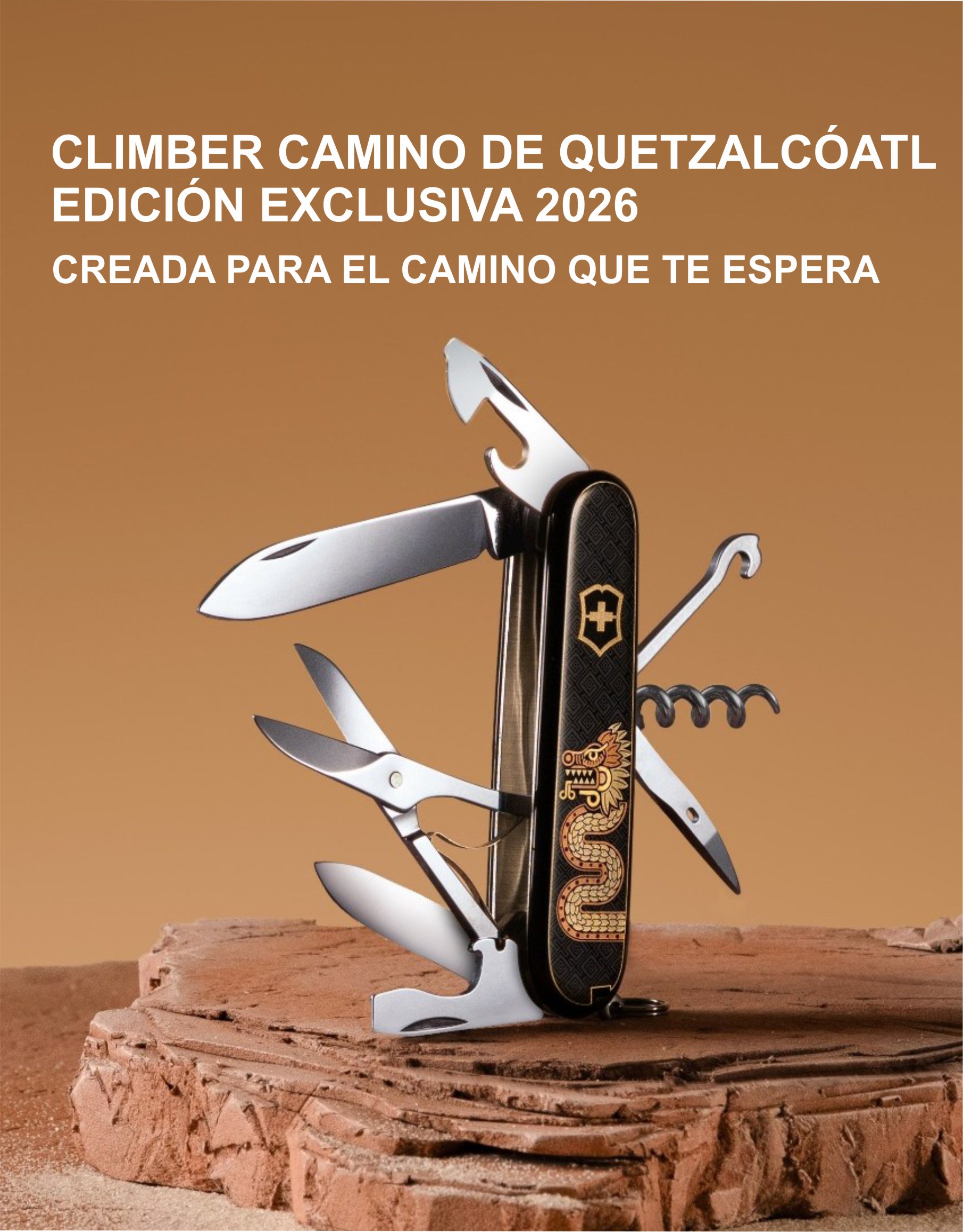 Navaja Victorinox Climber Camino de Quetzalcóatl 1.3703.3-X6 Edición Exclusiva Dia Del Padre 2026