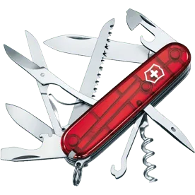 Navaja Victorinox 1.3713.T Huntsman Roja Transparente 1338 NAVAJA VICTORINOX 1.3713.T HUNTSMAN ROJA TRANSPARENTE