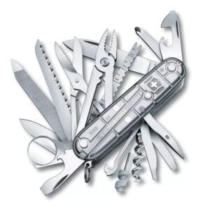 NAVAJA VICTORINOX 1.6794.T7 SWISSCHAMP SILVER TECH PLATA TRANSP