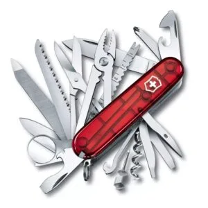 Navaja Victorinox 1.6795.T Swisschamp Rojo Translucido 1014 NAVAJA VICTORINOX 1.6795.T SWISSCHAMP ROJO TRANSLUCIDO
