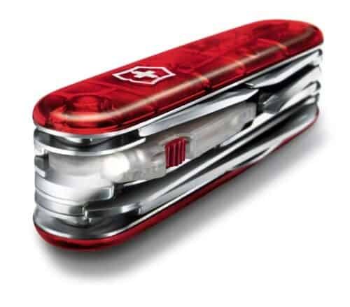 NAVAJA VICTORINOX 1.7915.T HUNTSMAN LITE ROJA TRANSPARENTE