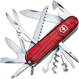NAVAJA VICTORINOX 1.7915.T HUNTSMAN LITE ROJA TRANSPARENTE