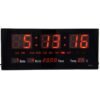 100046 RELOJ PARED MESA NUMEROS ROJOS 36X15 frente RELOJ DE PARED NUMEROS ROJOS DIGITAL JH3615 HORA FECHA TEMPERATURA 36 X 15 CM
