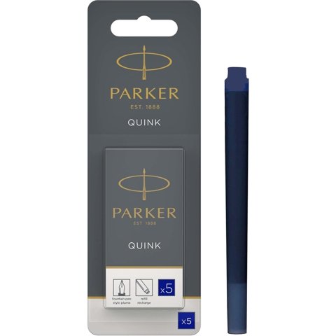 Cartucho para Pluma Fuente Parker 1950403 Azul caja 5 piezas
