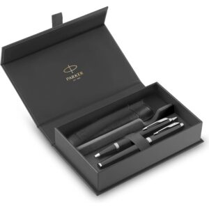 PLUMA FUENTE + BOLÍGRAFO IM NEGRO
