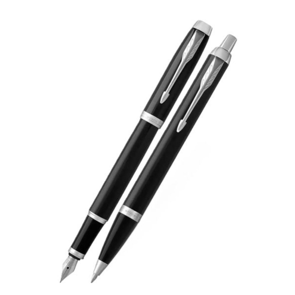 Juego Bolígrafo y Pluma Fuente Parker 2214457 IM Black Estuche de Regalo - ENVIO GRATIS