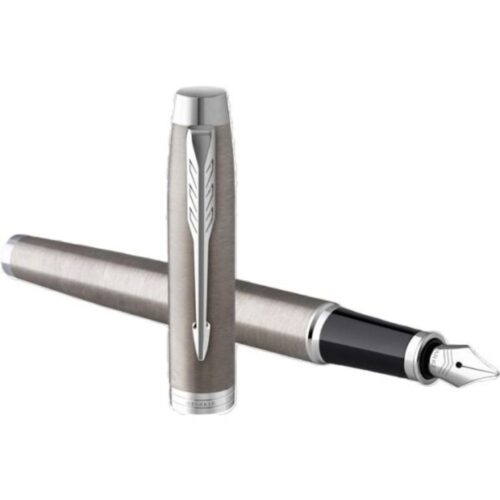 Juego Bolígrafo y Pluma Fuente Parker 2214458 IM Acero Estuche de Regalo - ENVIO GRATIS
