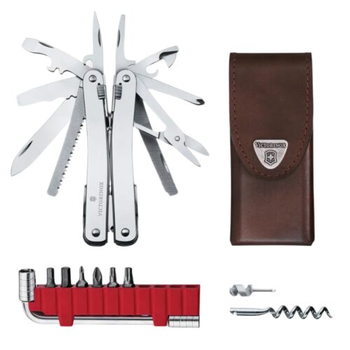 Swiss Tool Spirit X 3.0235.L PLUS Funda de Piel