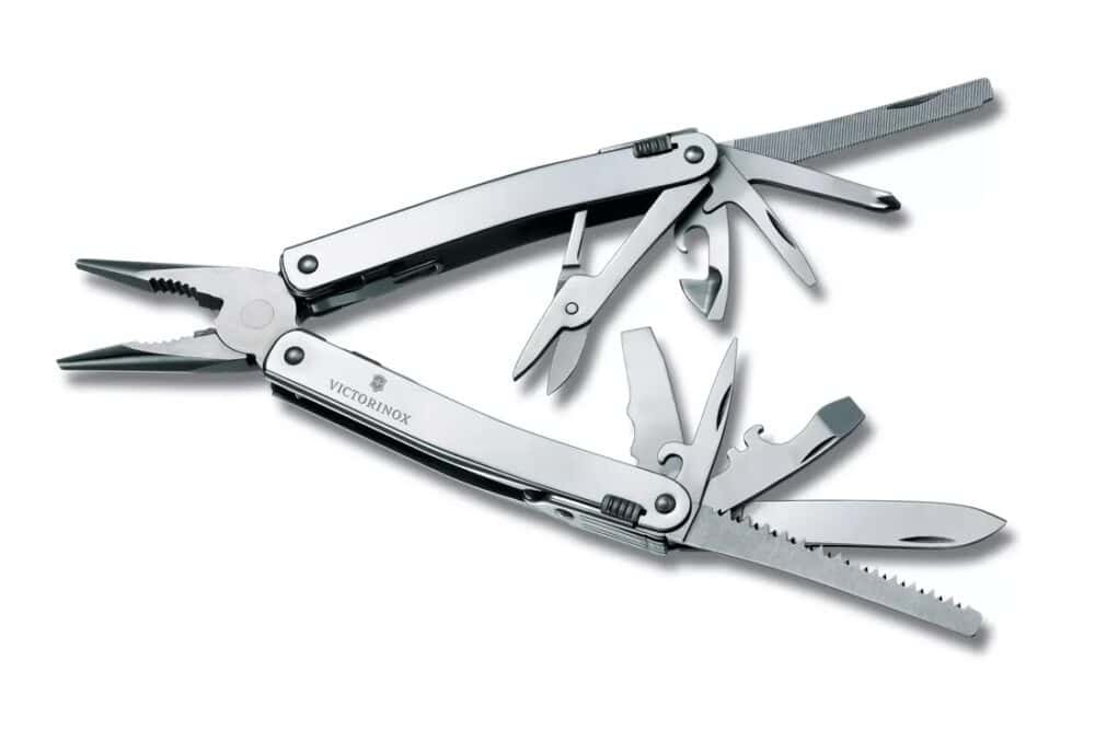 SWISSTOOL SPIRIT X VICTORINOX 3.0236.N PLUS MATRACA FUNDA NYLON