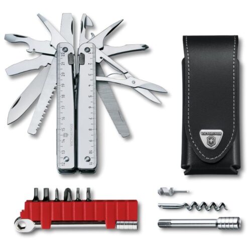 Swisstool X Victorinox 3.0339.L Plus Matraca Ratchet Funda de Piel