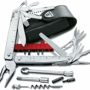 SWISSTOOL VICTORINOX 3.0339.L X PLUS MATRACA RATCHET FUNDA PIEL