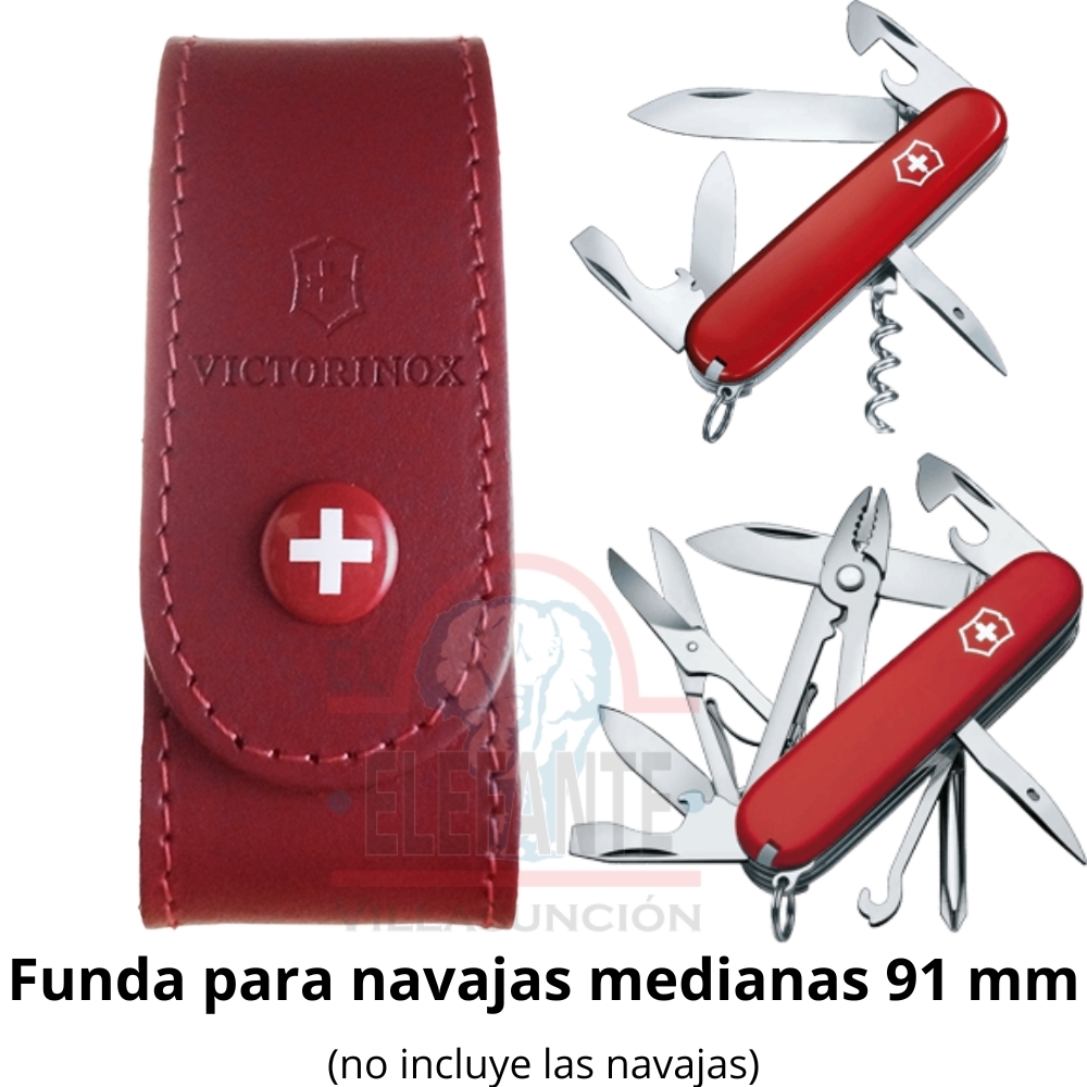 Funda Victorinox 4.0520.1 Piel P-Navajas Tamaño Mediano