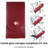 Funda Victorinox 4.0521.1 Piel P-Navajas Tamaño Swisschamp