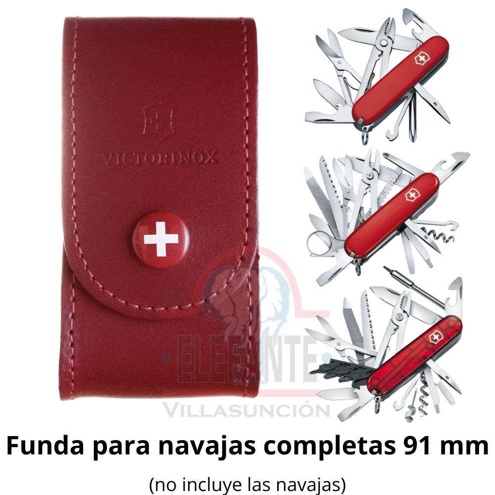 Funda Victorinox 4.0521.1 Piel P-Navajas Tamaño Swisschamp