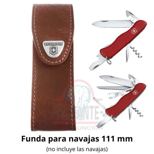 Funda para Navaja Victorinox 4.0548 de Piel Café Para Mavajas Hoja 111 mm