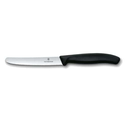 Cuchillo Victorinox 6.7833 De Cocina Dentado Mango Negro