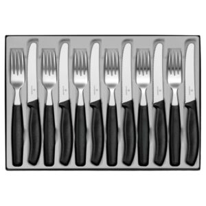 Cubiertos Victorinox 6.7833.12 Juego de mesa 12 pz Classic Negro