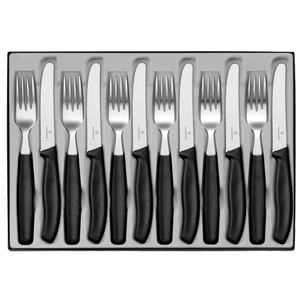 Cubiertos Victorinox 6.7833.12 Juego de mesa 12 pz Classic Negro