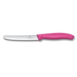 Cuchillo Victorinox 6.7836.L115 Para Cocina Punta Redonda Mango Rosa
