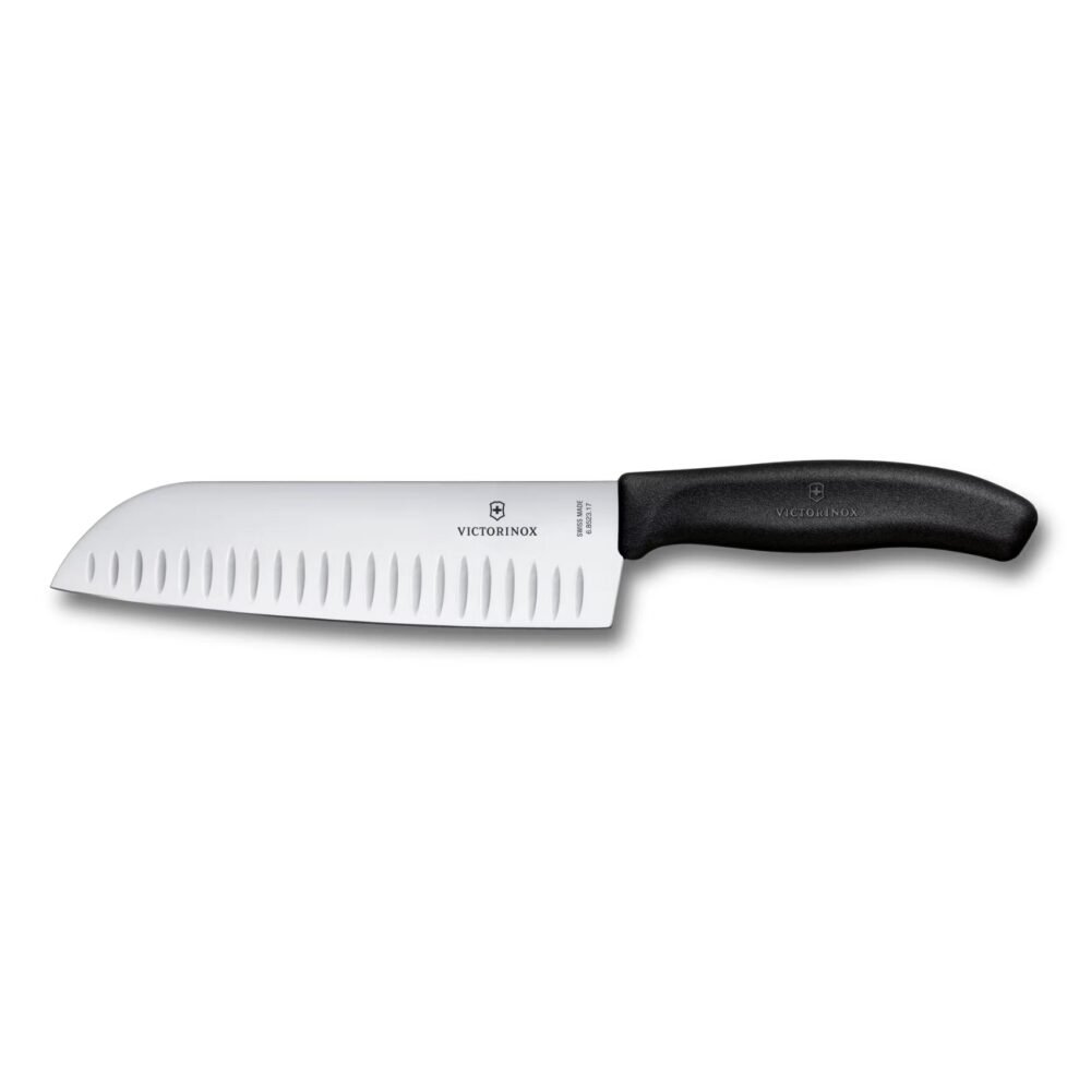 6.8523.17G Cuchillo Victorinox 6.8523.17G Santoku para Cocina y Chef hoja 17 cm con alveolos
