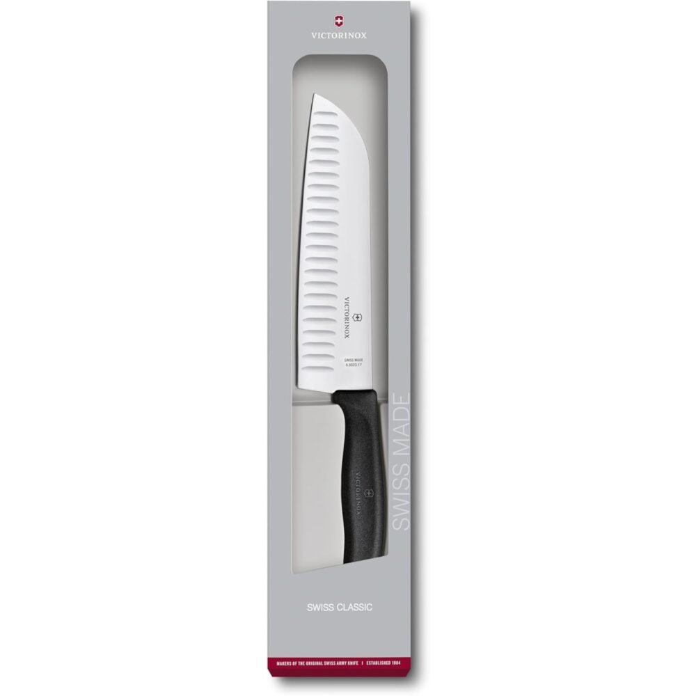 6.8523.17G_2 Cuchillo Victorinox 6.8523.17G Santoku para Cocina y Chef hoja 17 cm con alveolos