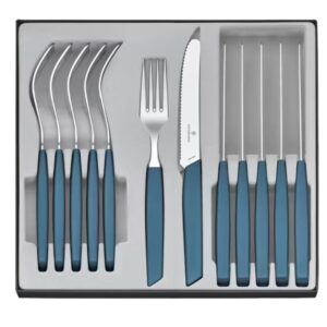 Cubiertos Victorinox 6.9096.11W2.12 Juego de mesa 12 pz Modern Azul