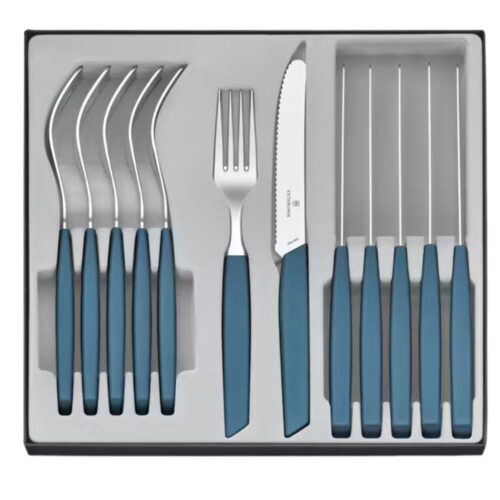 6.9096.11W2.12 Cubiertos Victorinox 6.9096.11W2.12 Juego de mesa 12 pz Modern Azul