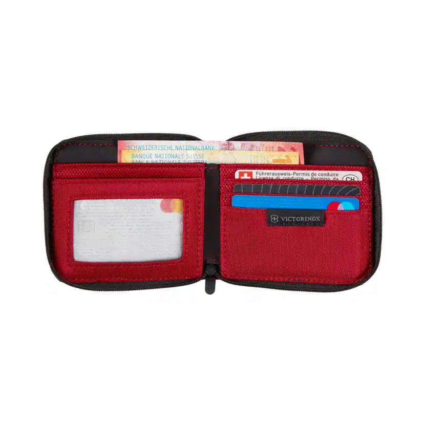 CARTERA VICTORINOX 611970 NYLON ROJA CIERRE Y RFID