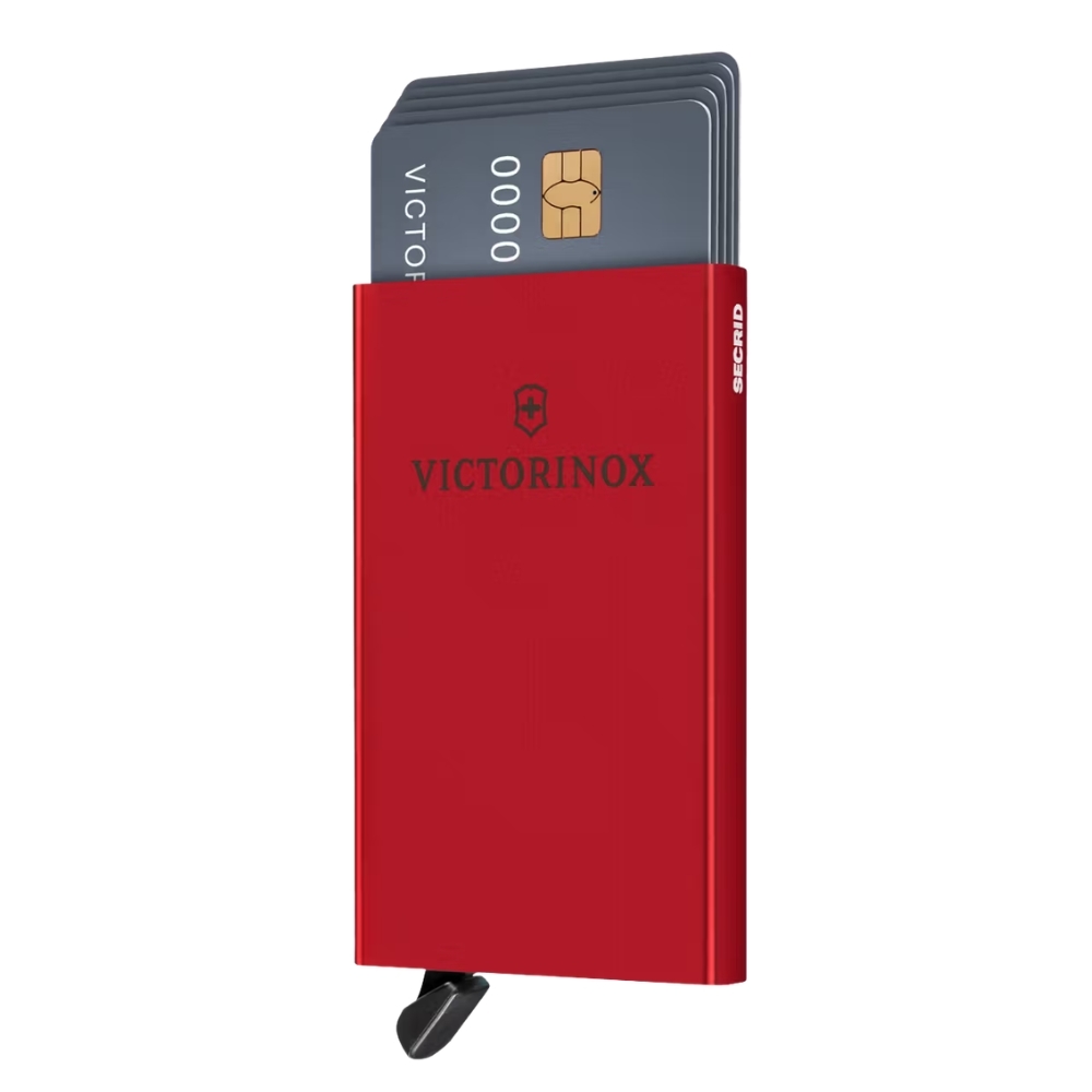 Tarjetero Victorinox 612676 Metalico Protecc. Rfid Rojo