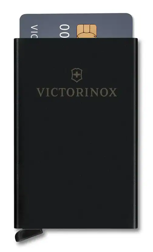 TARJETERO VICTORINOX 612677 METALICO PROTECC. RFID NEGRO