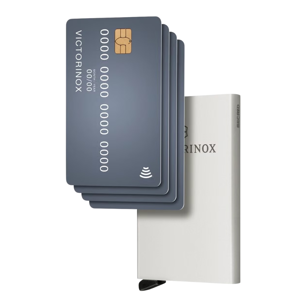612678_6 Tarjetero Victorinox 612678 Metalico Protección Rfid Plateado