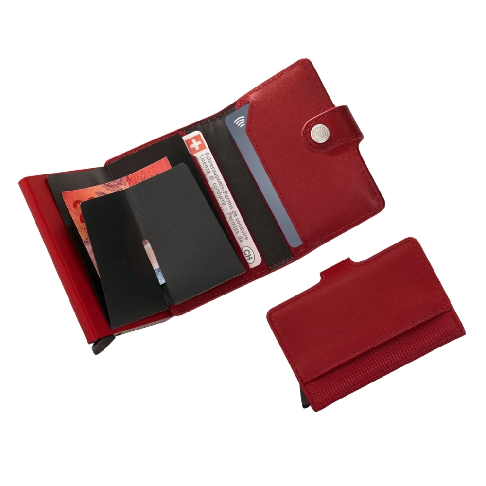Tarjetero y Billetera Victorinox 612680 Altius Secrid Leather Rojo