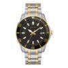 102574 BULOVA 98B394 RELOJ DE PULSO CABALLERO ACERO COMB CAR NEGRA BISEL GIRATORIO 98B394 Para Hombre