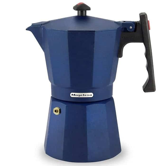 CAFETERA ITALIANA 6 TAZAS AZUL6 MOKA MAGEFESA